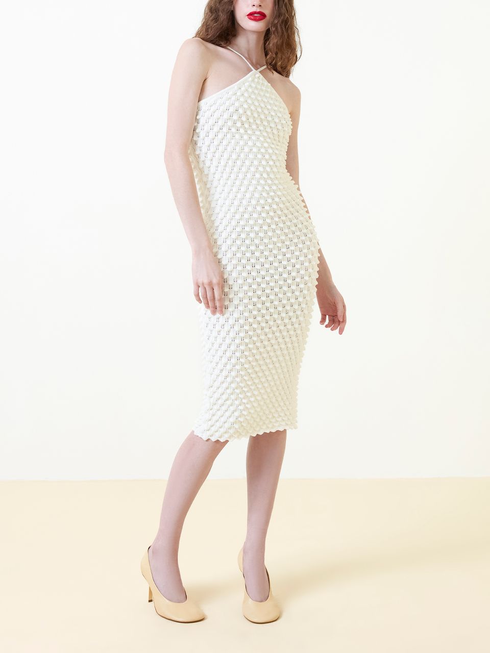 Vestido Cruzado Colméia Off White