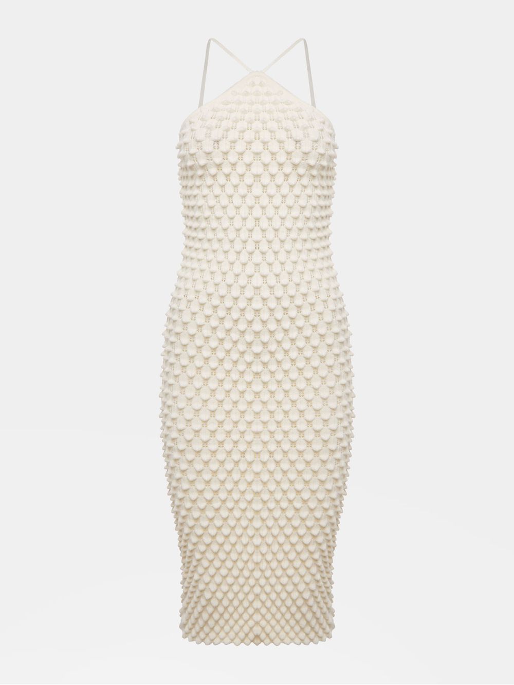 Anselmi — Vestido Cruzado Colméia Off White