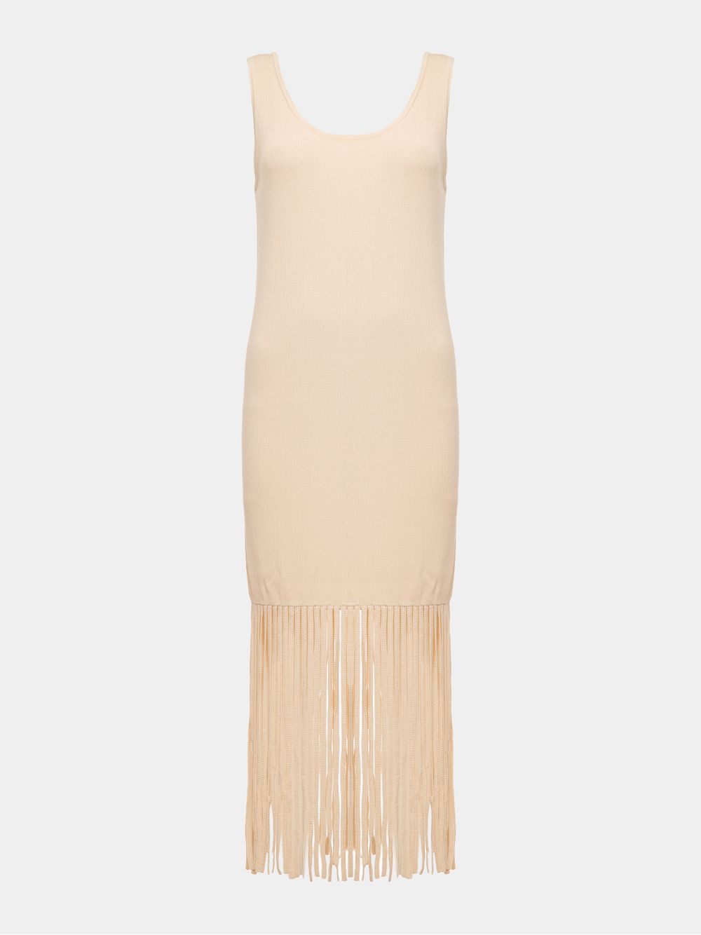 Anselmi — Vestido Franjas Cru