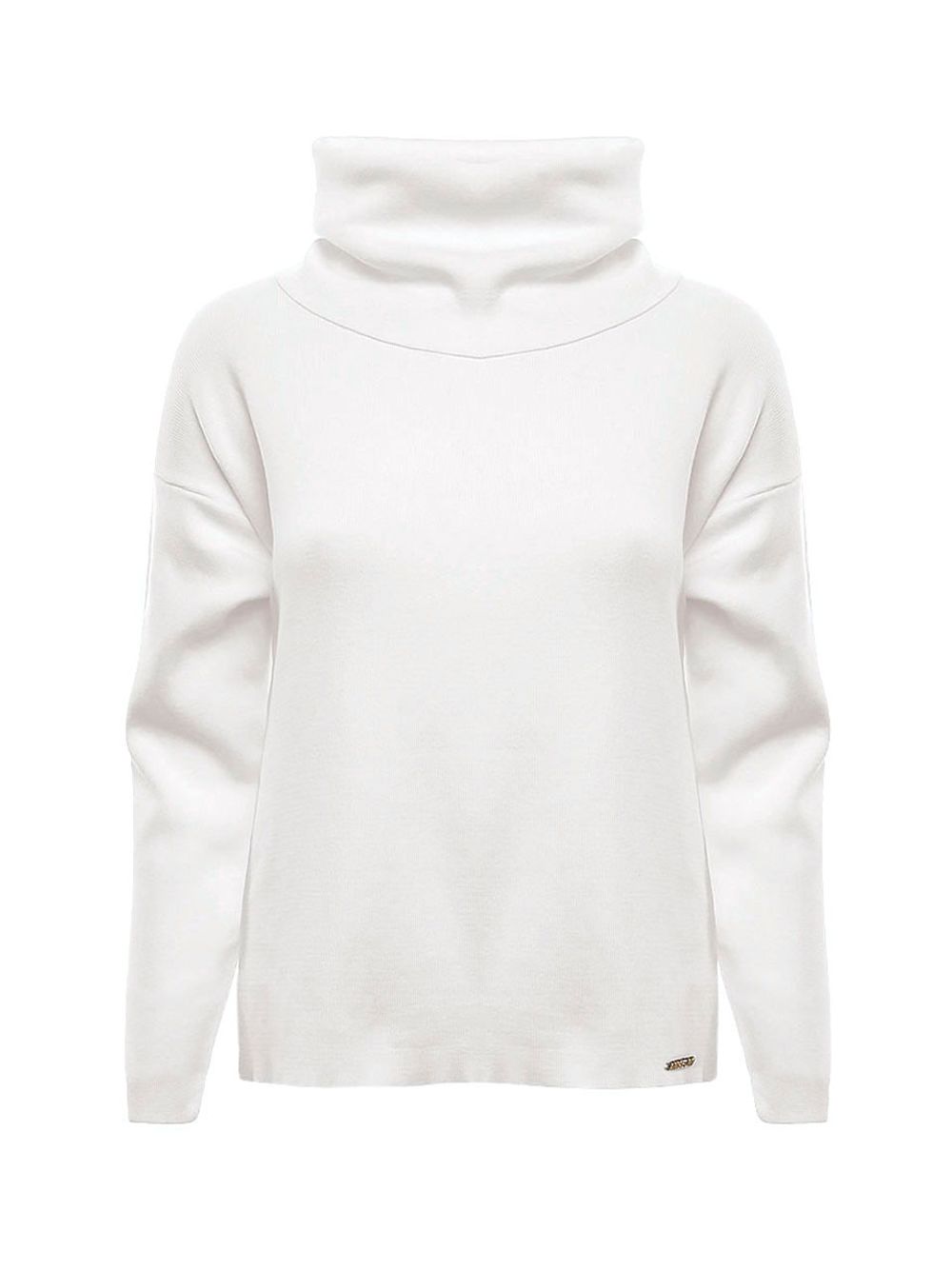 Anselmi — Blusa Gola Alta Cava Reta Off White