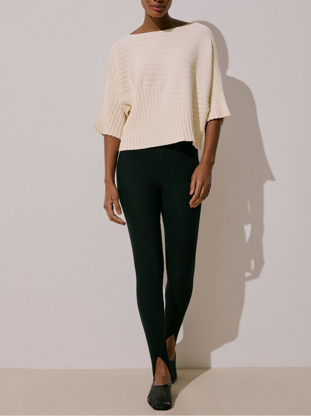 Anselmi — Blusa Mix Canelado Cru