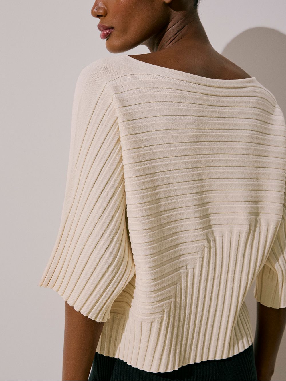 Anselmi — Blusa Mix Canelado Cru
