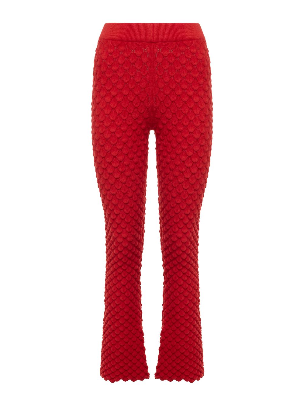 Anselmi — Calça Flare Escamas Vermelho