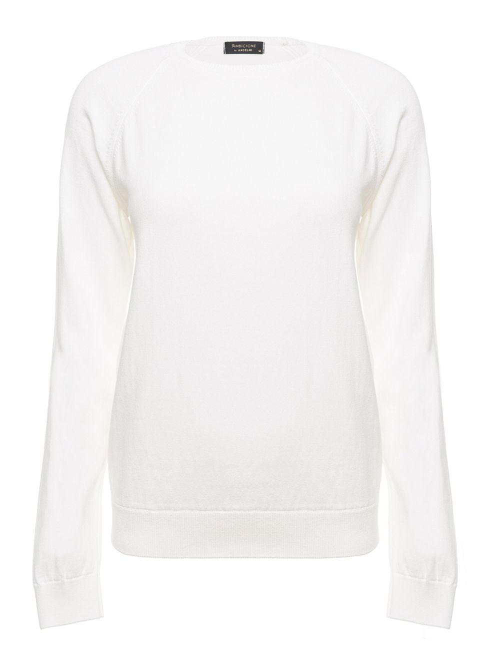 Anselmi — Suéter Básico Gola Redonda Off White