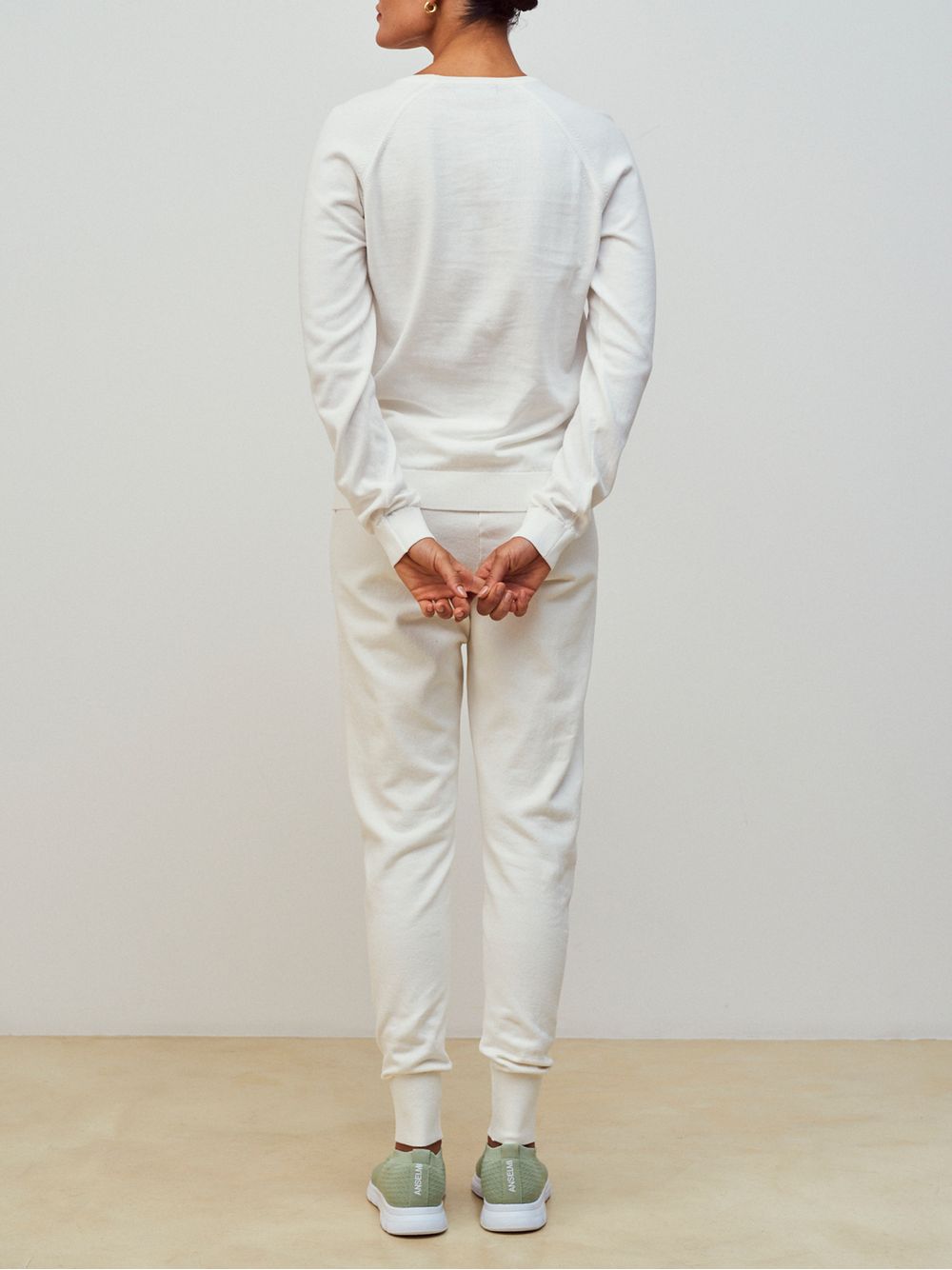 Anselmi — Suéter Básico Gola Redonda Off White