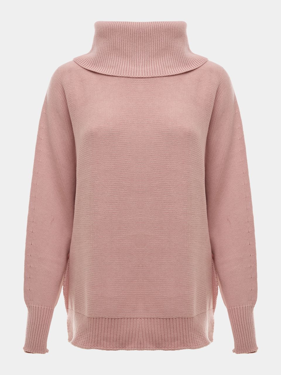 Blusa Ampla Gola Alta Rosa