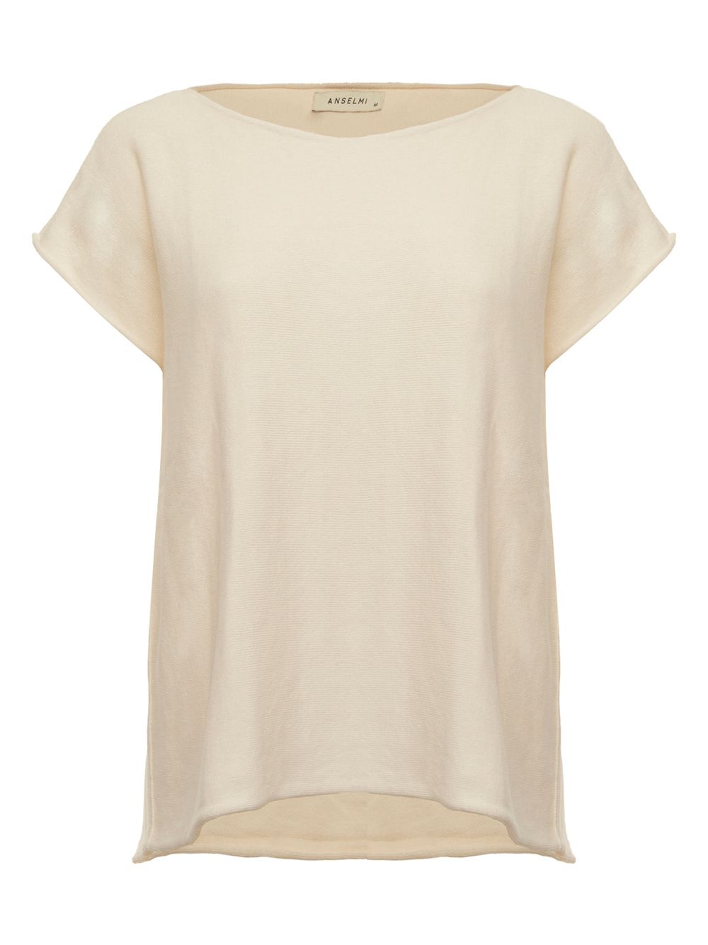 Anselmi — Blusa Ampla Decote Canoa Cru