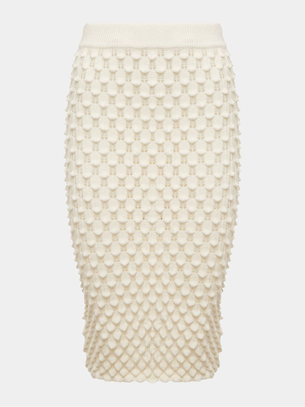 Anselmi — Saia Midi Colméia Off White