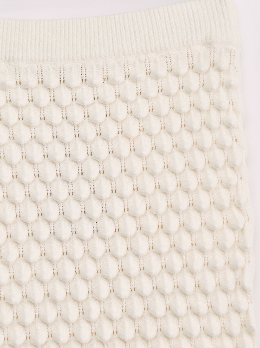 Anselmi — Saia Midi Colméia Off White