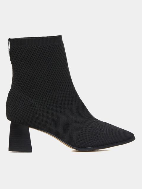 Bota Cano Curto e Salto Alto Preto — Anselmi