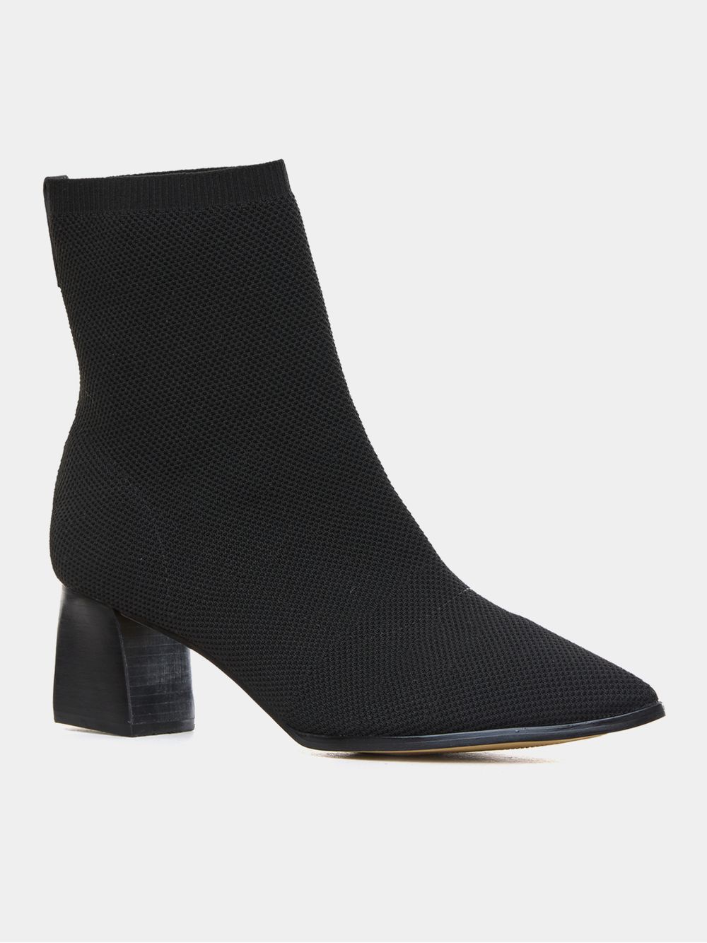Anselmi — Bota Cano Curto e Salto Alto Preto