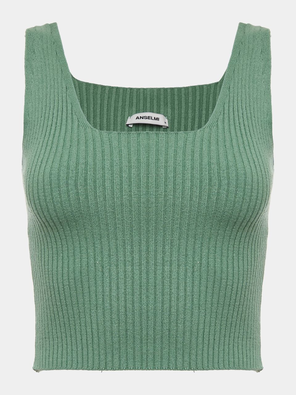 Top Cropped Decote Quadrado Oliva