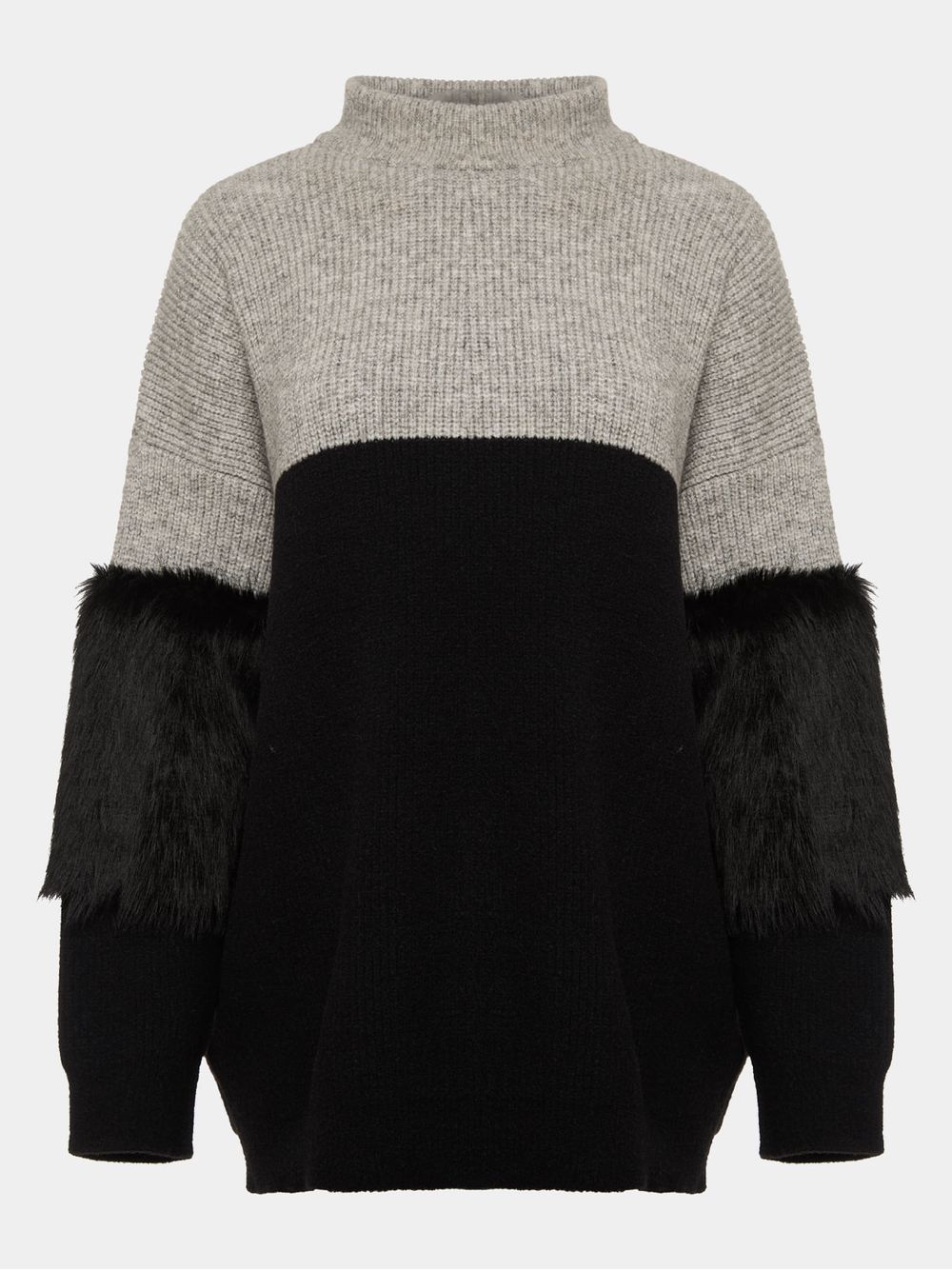 Anselmi — Maxipull Faixa Fur Preto