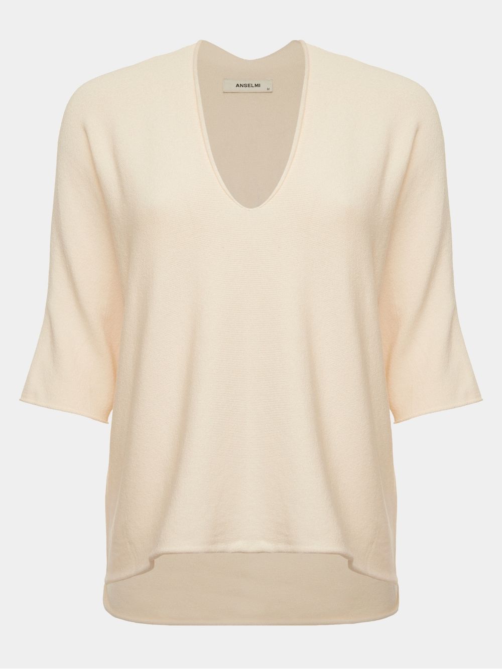 Anselmi — Blusa 3D Mangas Curtas Cru