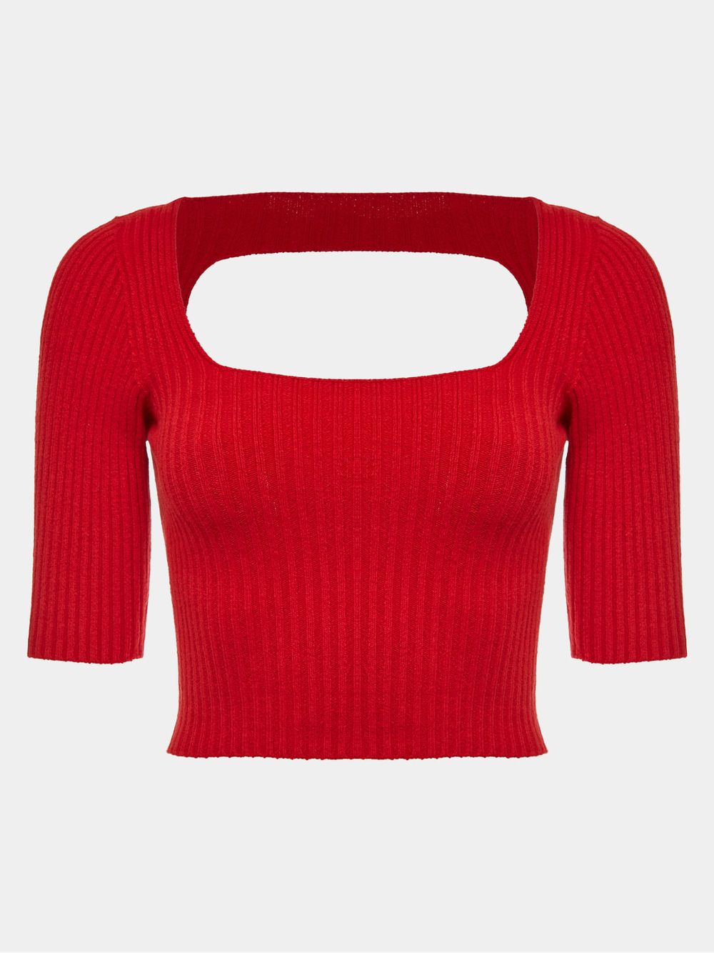 Anselmi — Blusa Básica Janela Vermelho