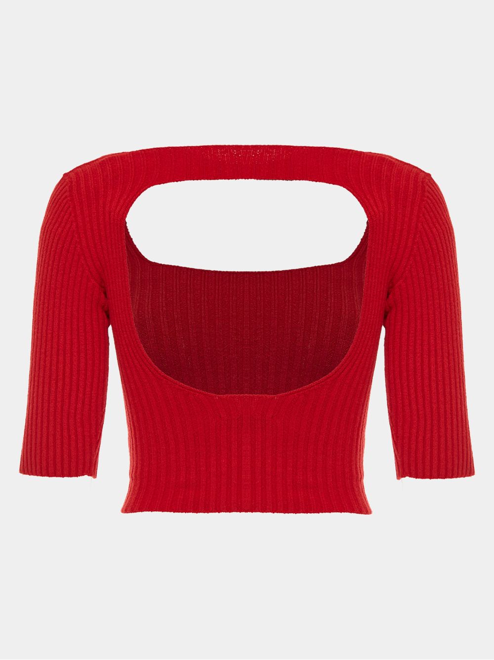 Anselmi — Blusa Básica Janela Vermelho