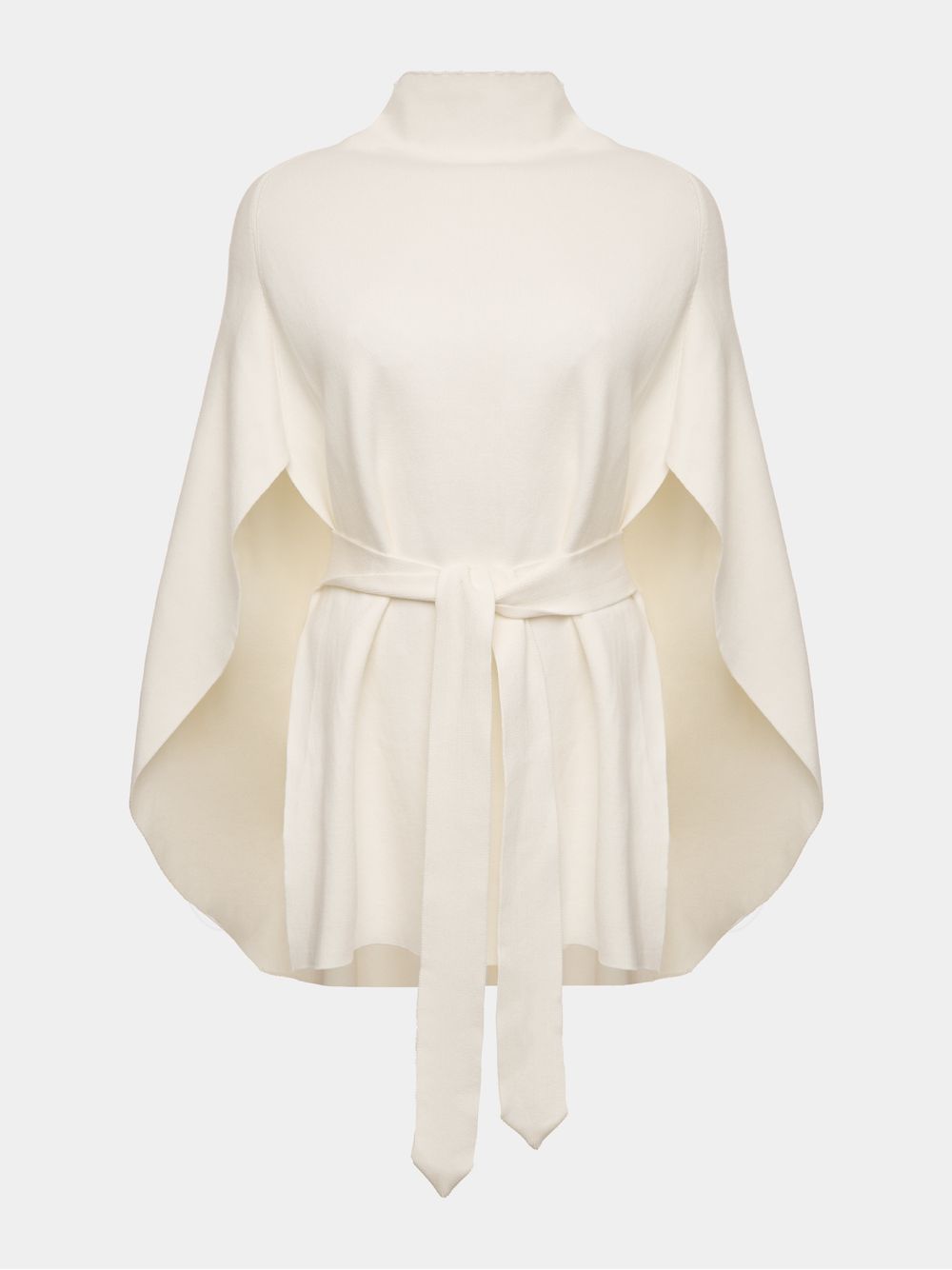 Anselmi — Capa Minimal com Cinto Off White