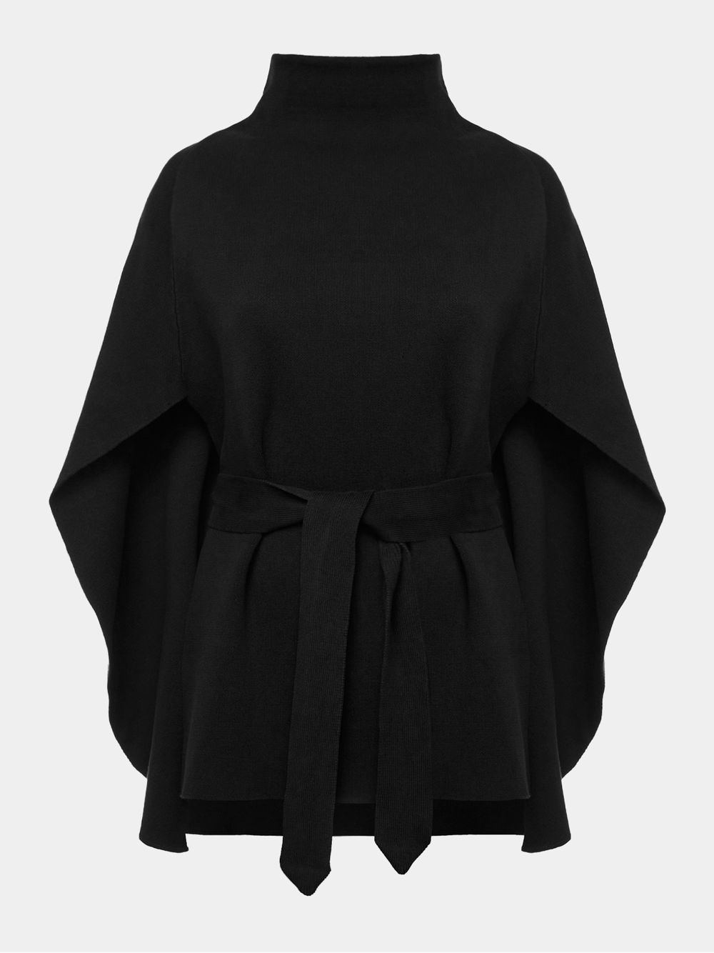 Anselmi — Capa Minimal com Cinto Preto