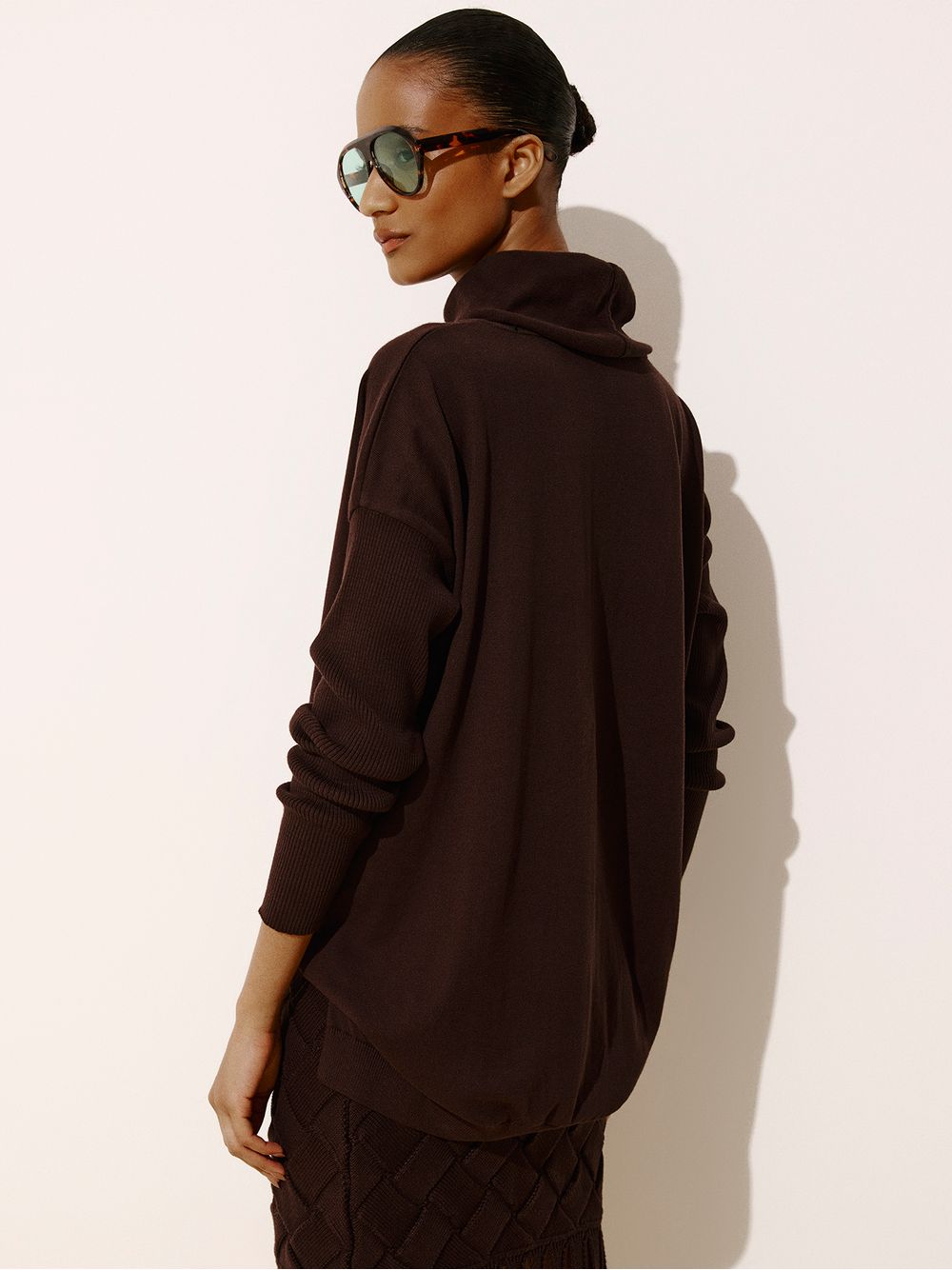 Anselmi — Blusa Anselmi Gola Boba Chocolate