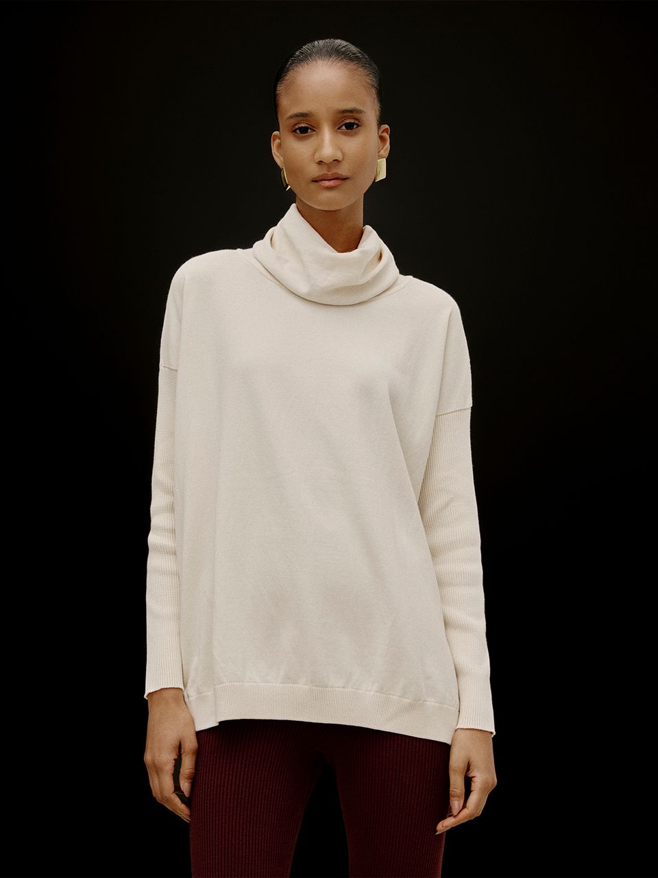 Blusa Anselmi Gola Boba Off White