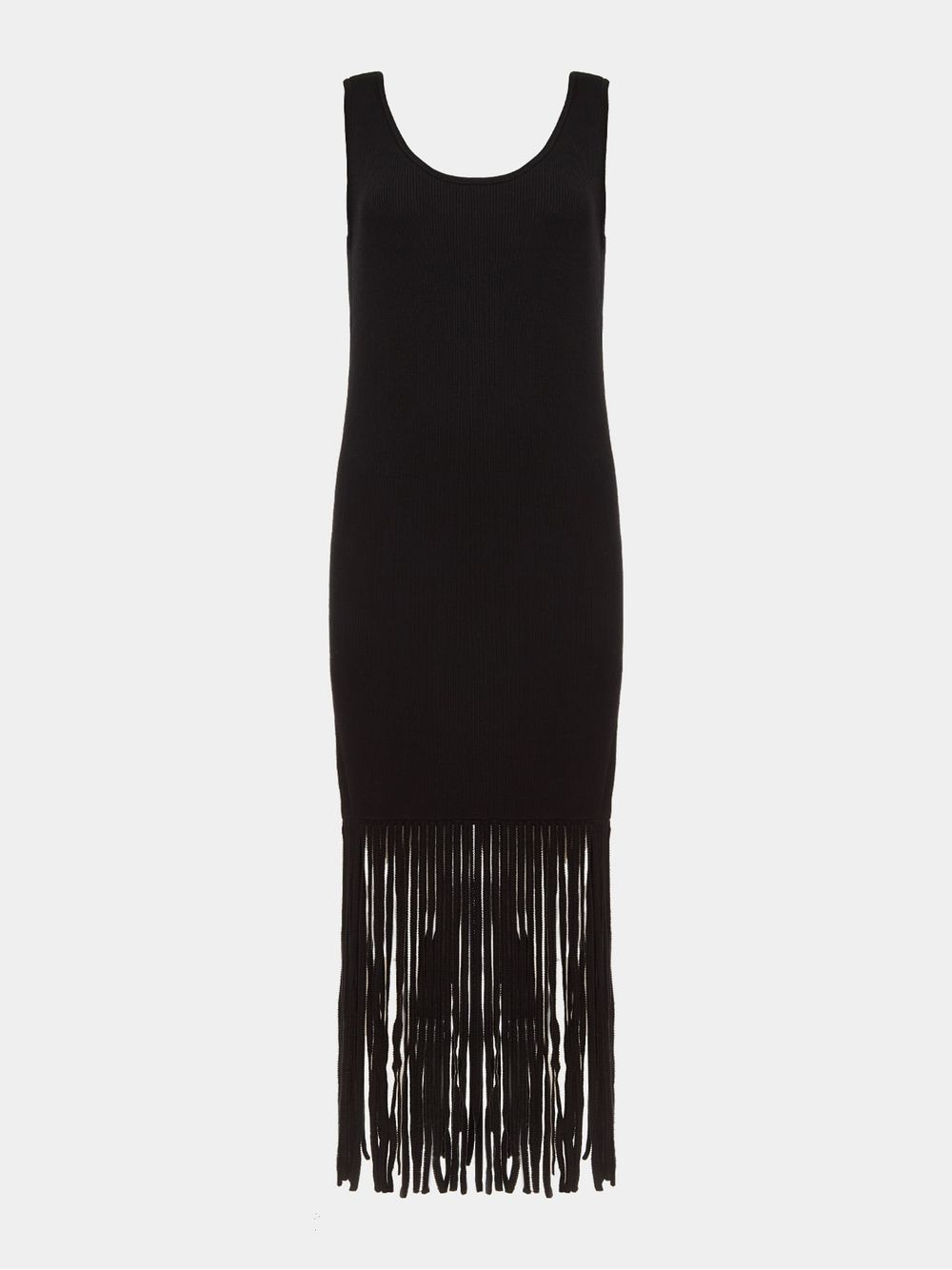 Anselmi — Vestido Franjas Preto