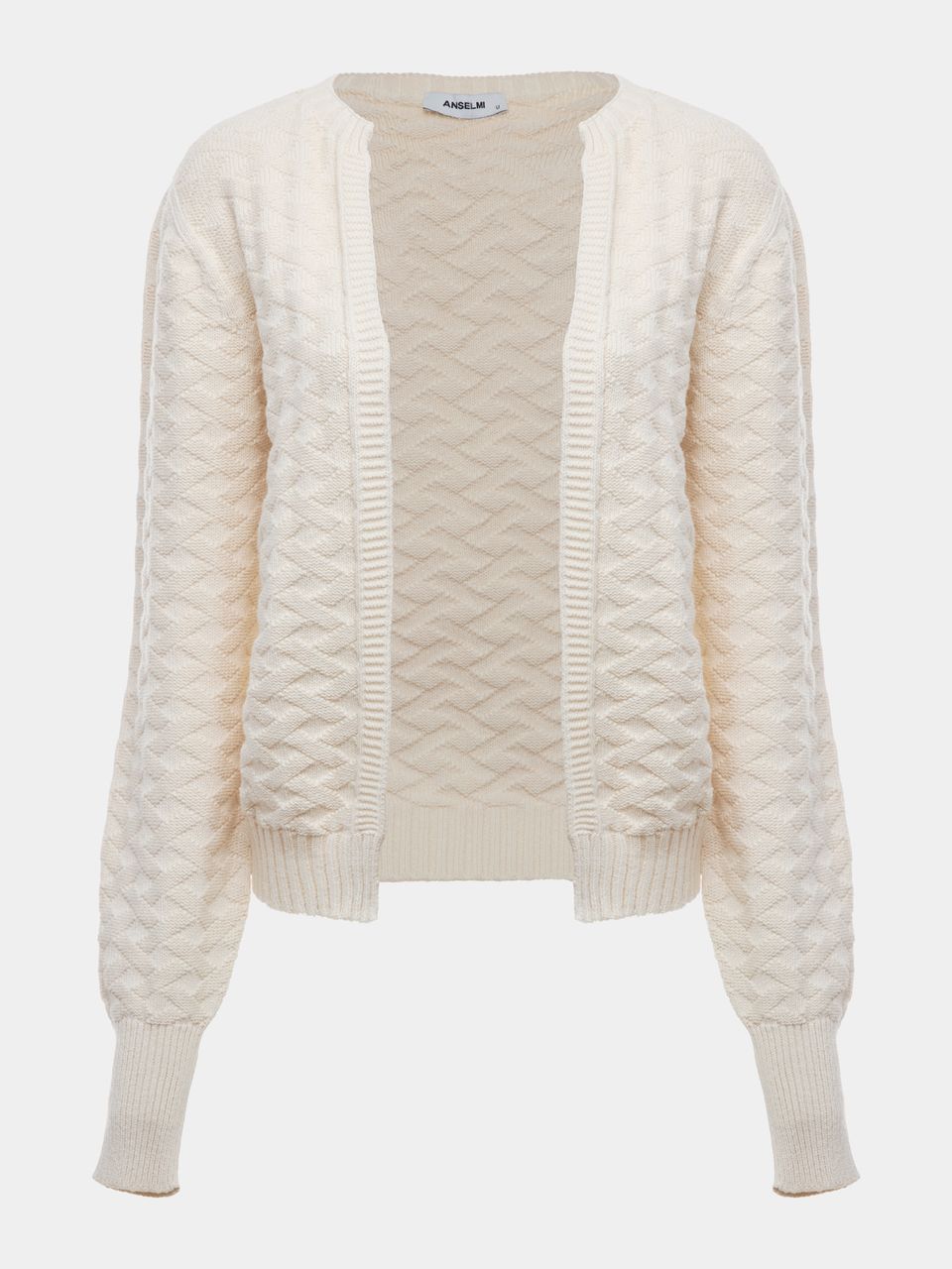 Casaco Tricot Estruturado Cru