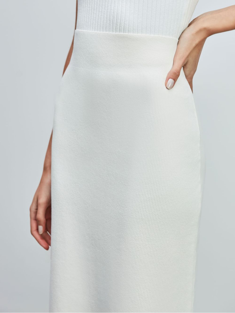 Anselmi — Saia Midi Off White