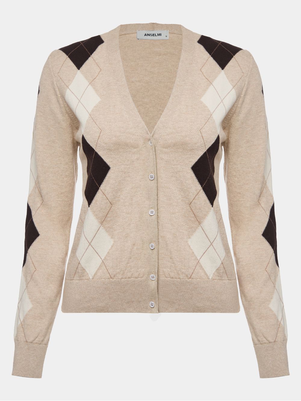 Anselmi — Cardigan Losango Bege