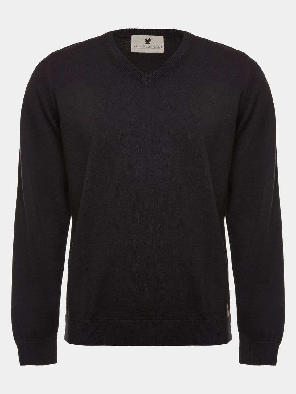Suéter Masculino Gola em V Preto