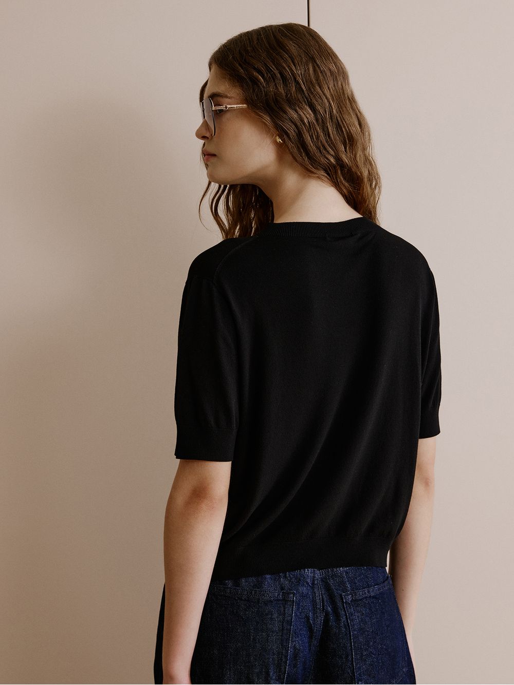 Anselmi — T-Shirt Modal Preto