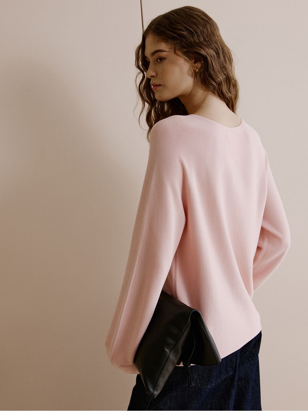 Anselmi — Blusa Manga Longa 3D Blush