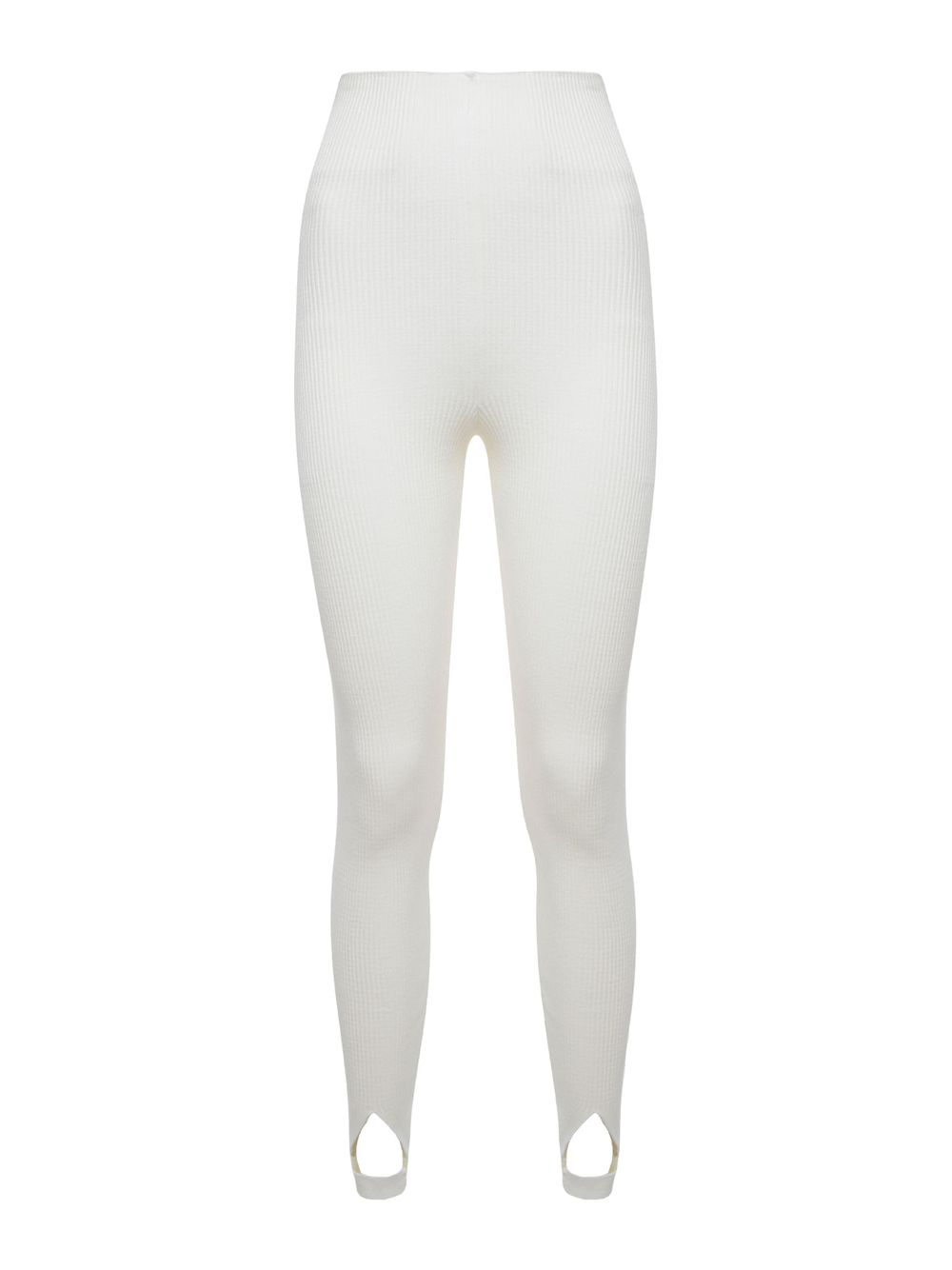 Anselmi — Calça Fuseau Canelada Off White