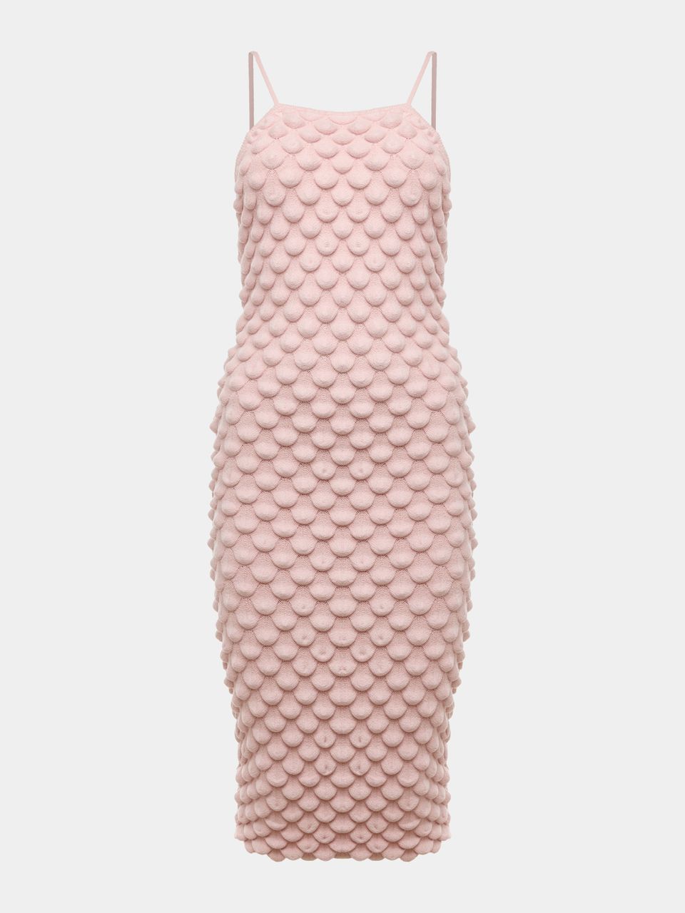 Vestido Midi Escamas Blush