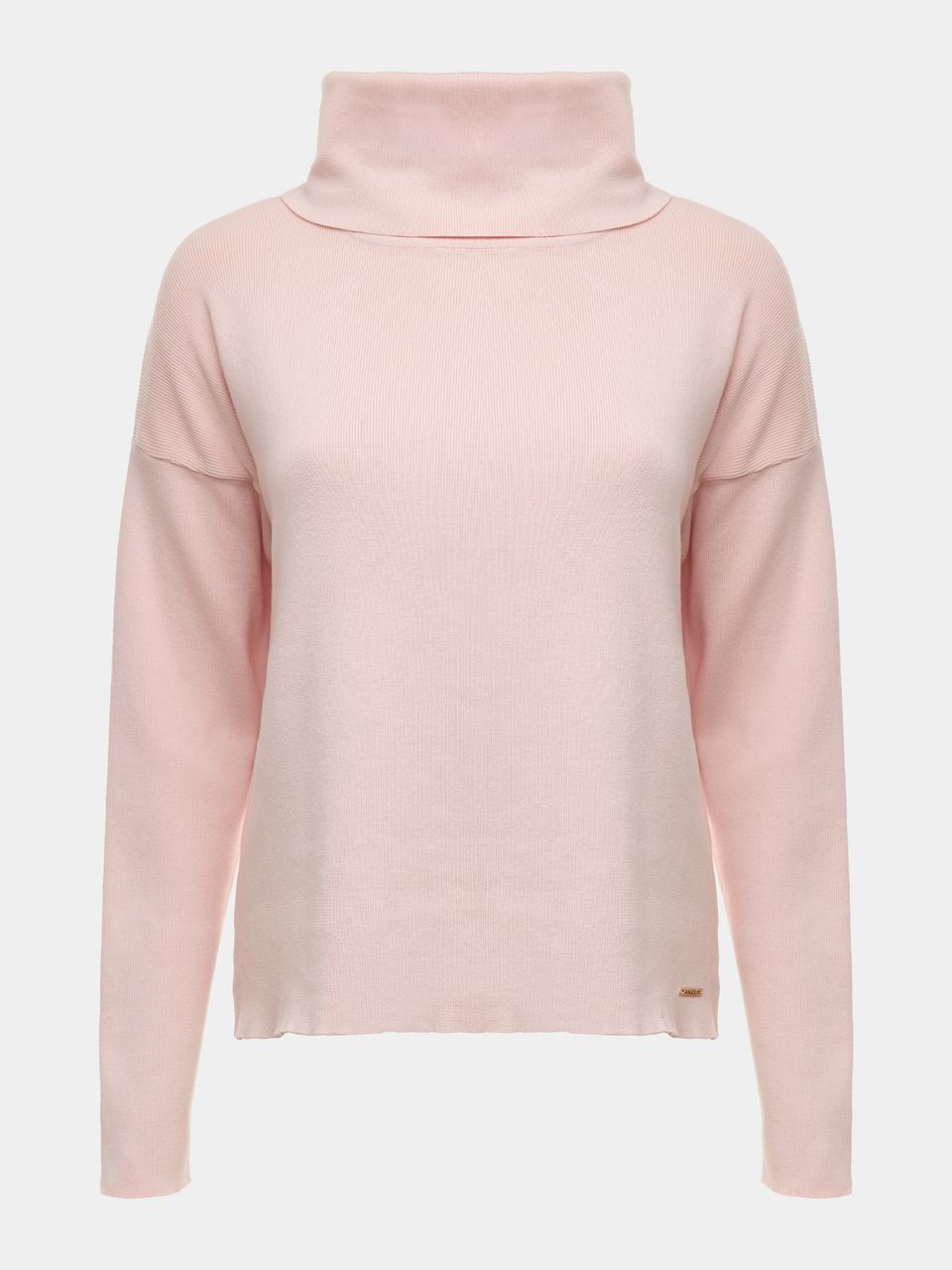 Blusa Gola Alta Cava Reta Blush