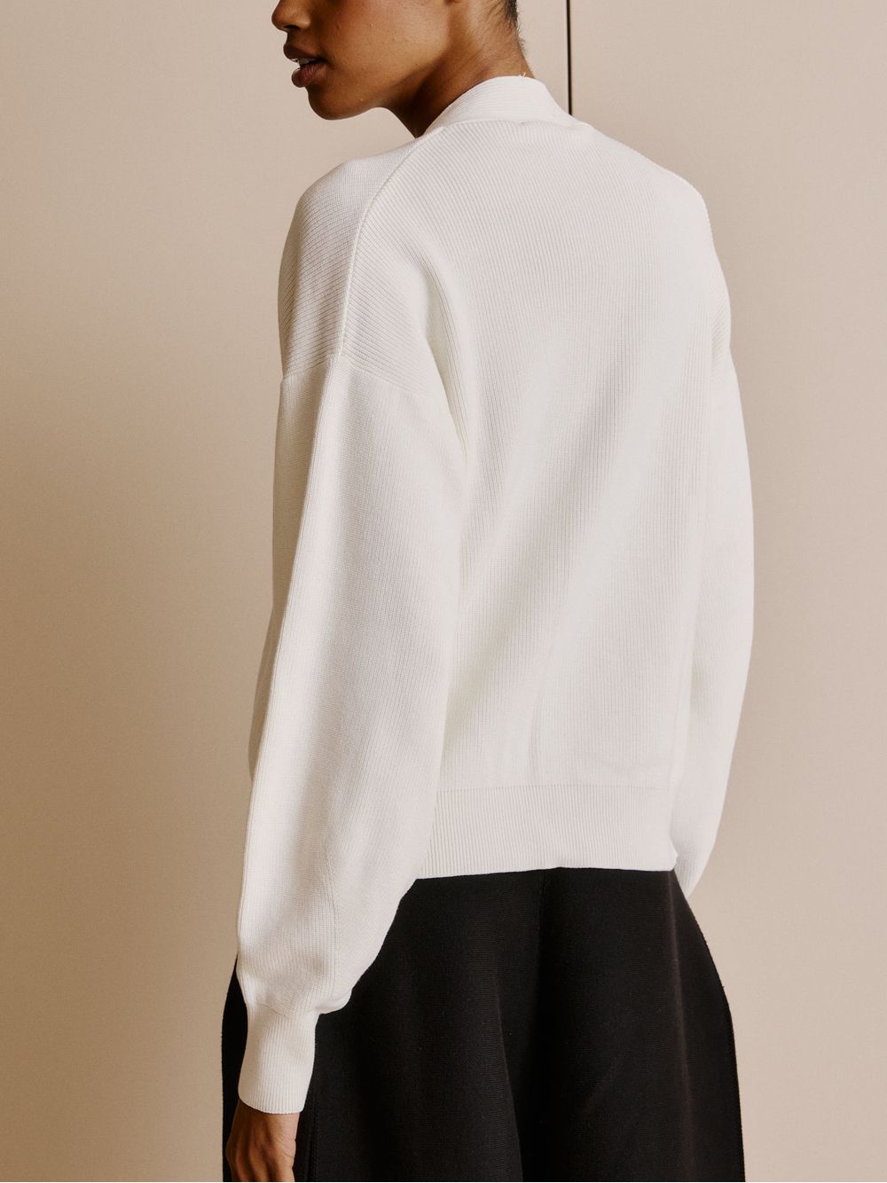 Anselmi — Casaco Curto Quadrado Off White