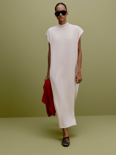 Vestido Longo Sem Manga Cru — Anselmi