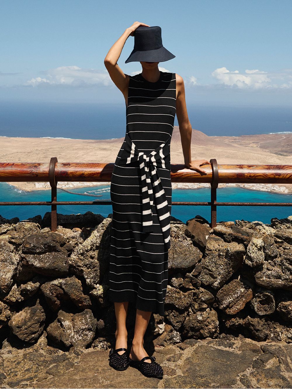 Anselmi — Vestido Laço Navy Preto