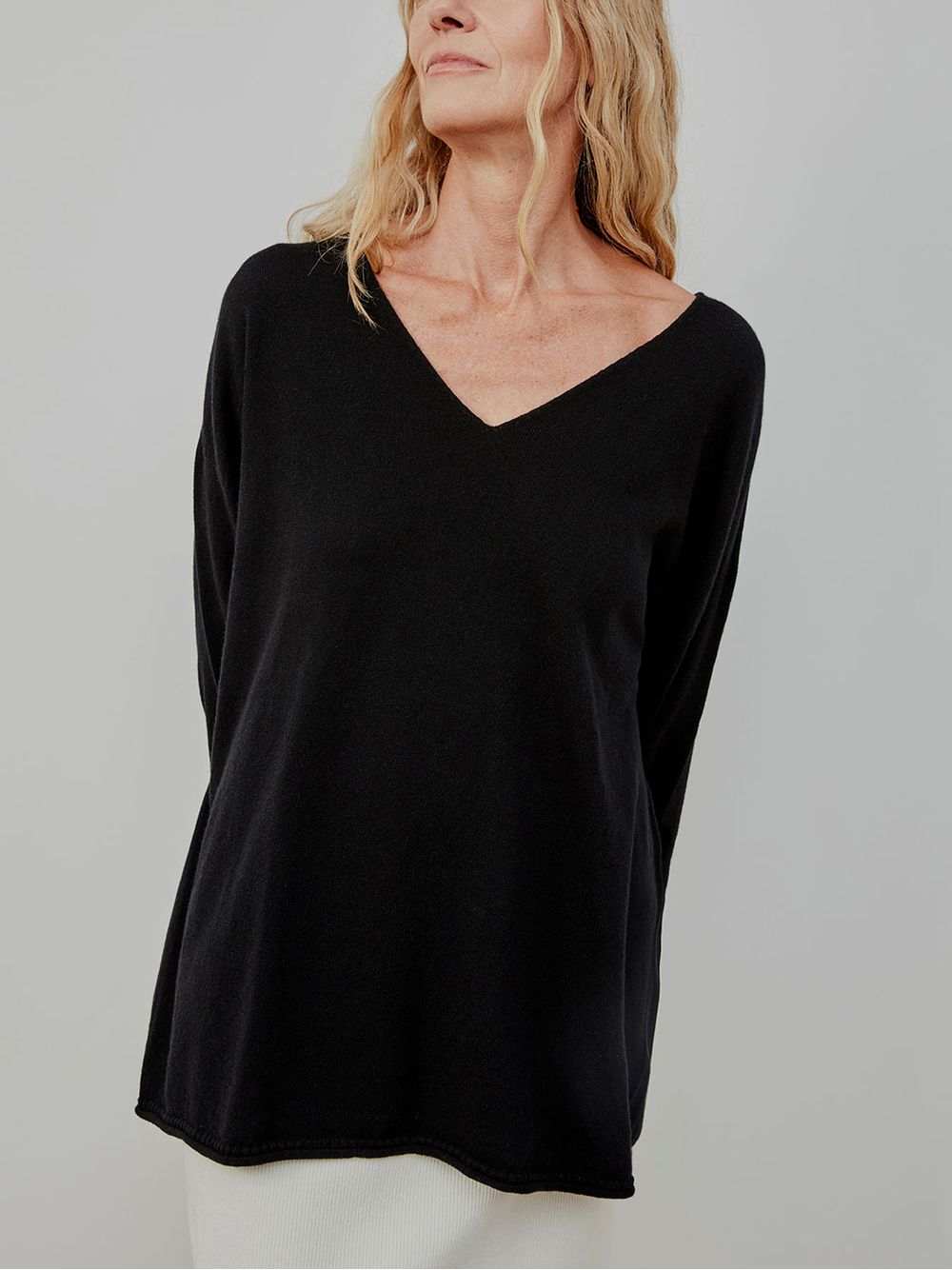 Anselmi — Blusa Anselmi 100% Cashmere Preto