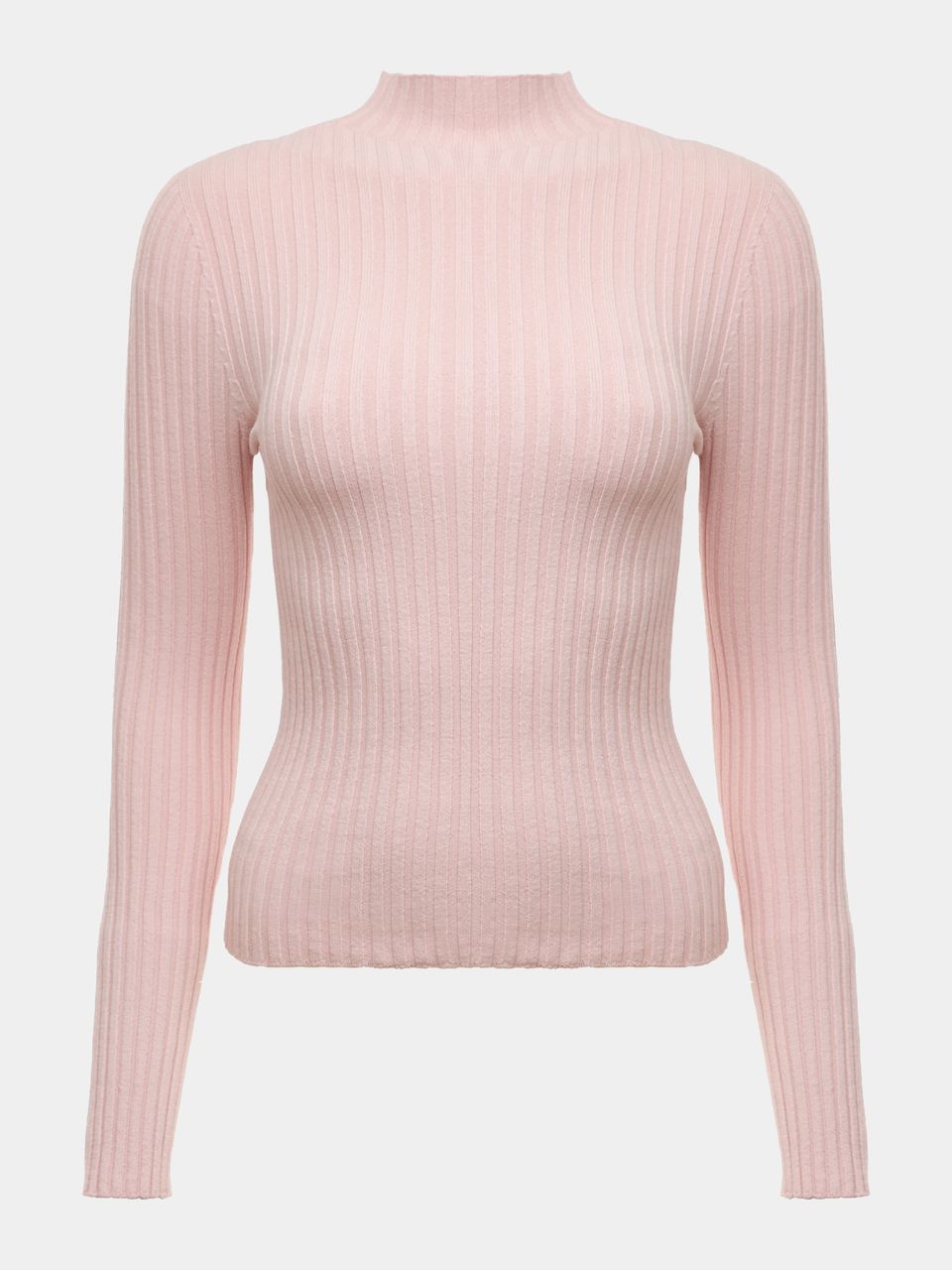 Blusa Canelada Gola Chaminé Blush