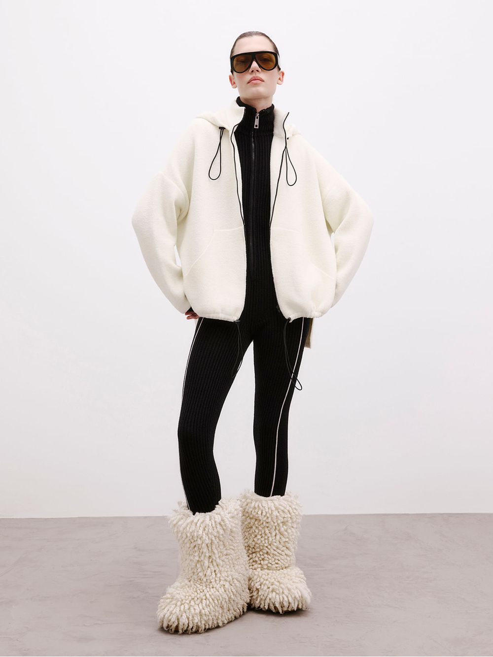 Anselmi — Jaqueta Parka Montblanc Off White