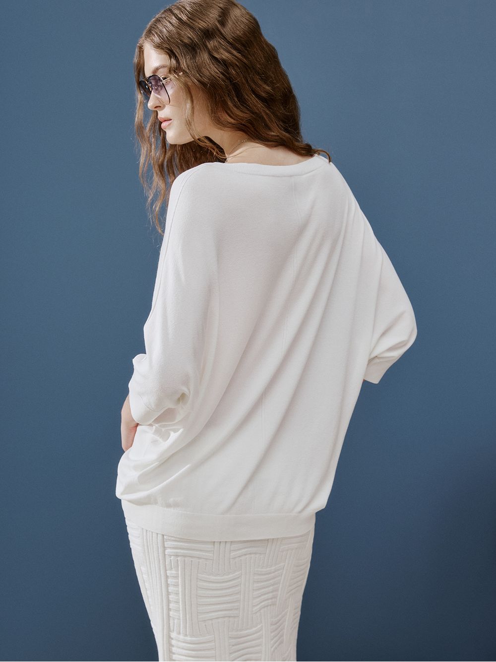 Anselmi — Blusa Ampla 3D Off White