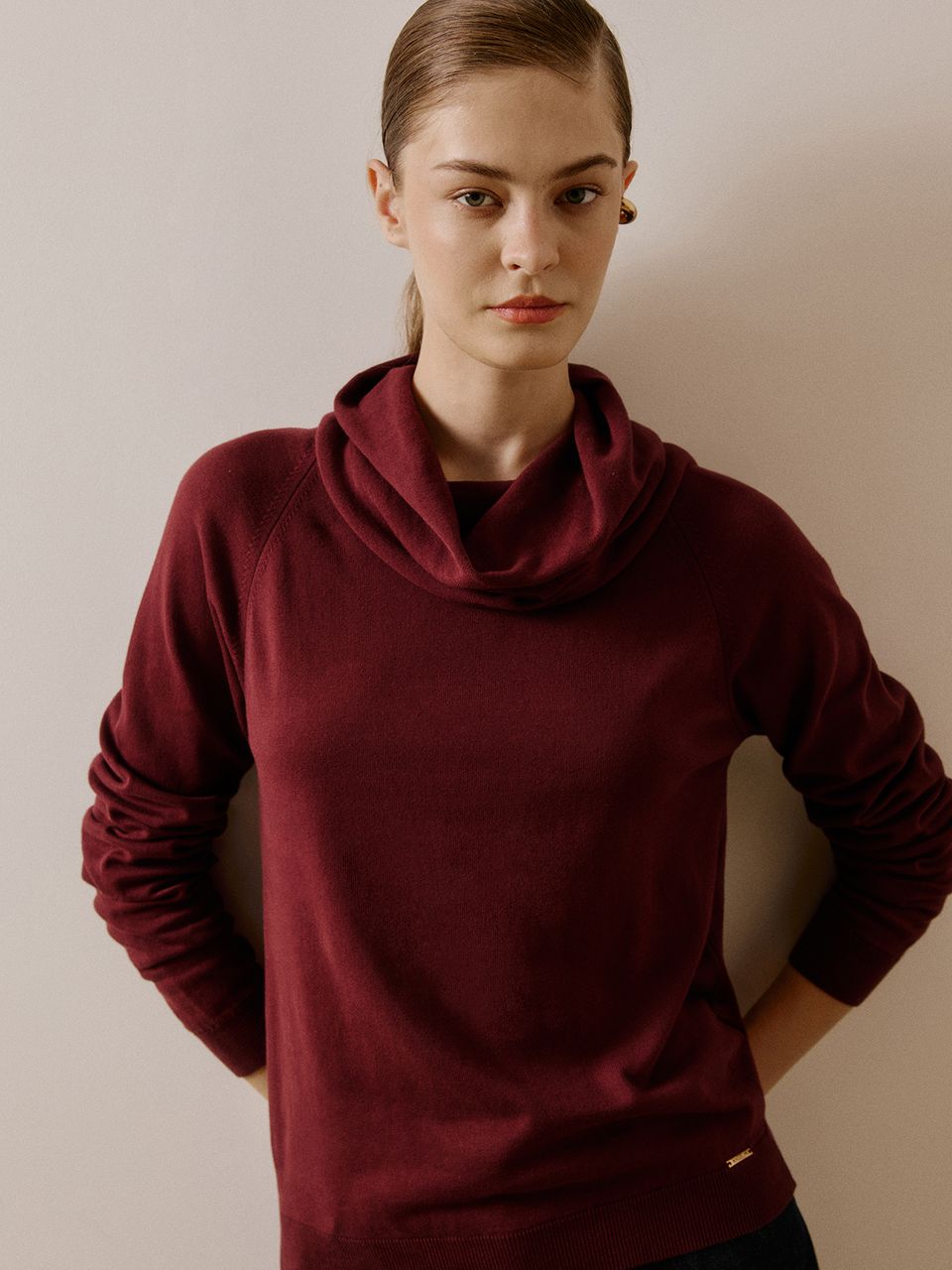 Blusa Básica com Gola Alta Figo