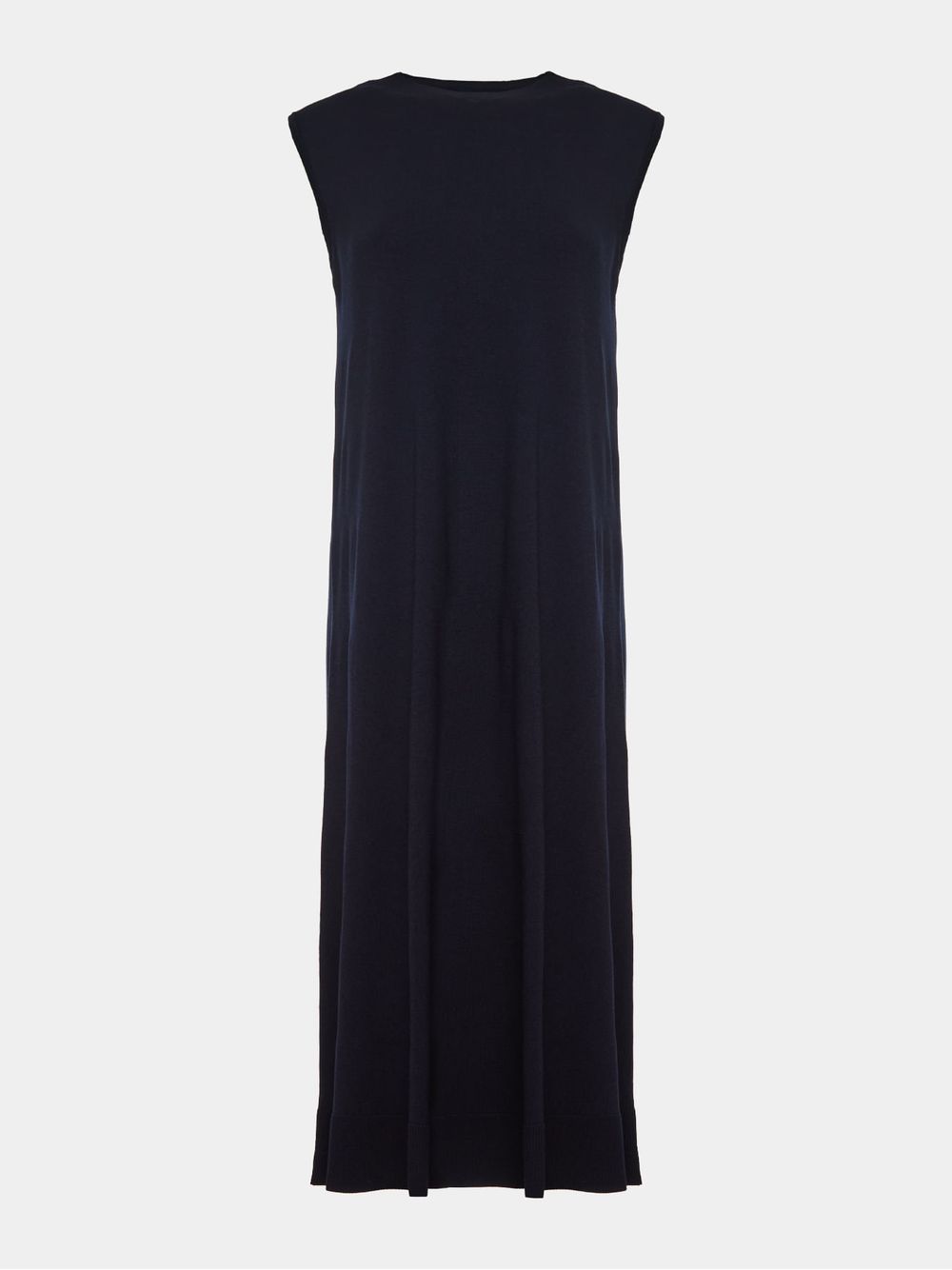 Anselmi — Vestido Midi Sem Mangas Azul Meia Noite