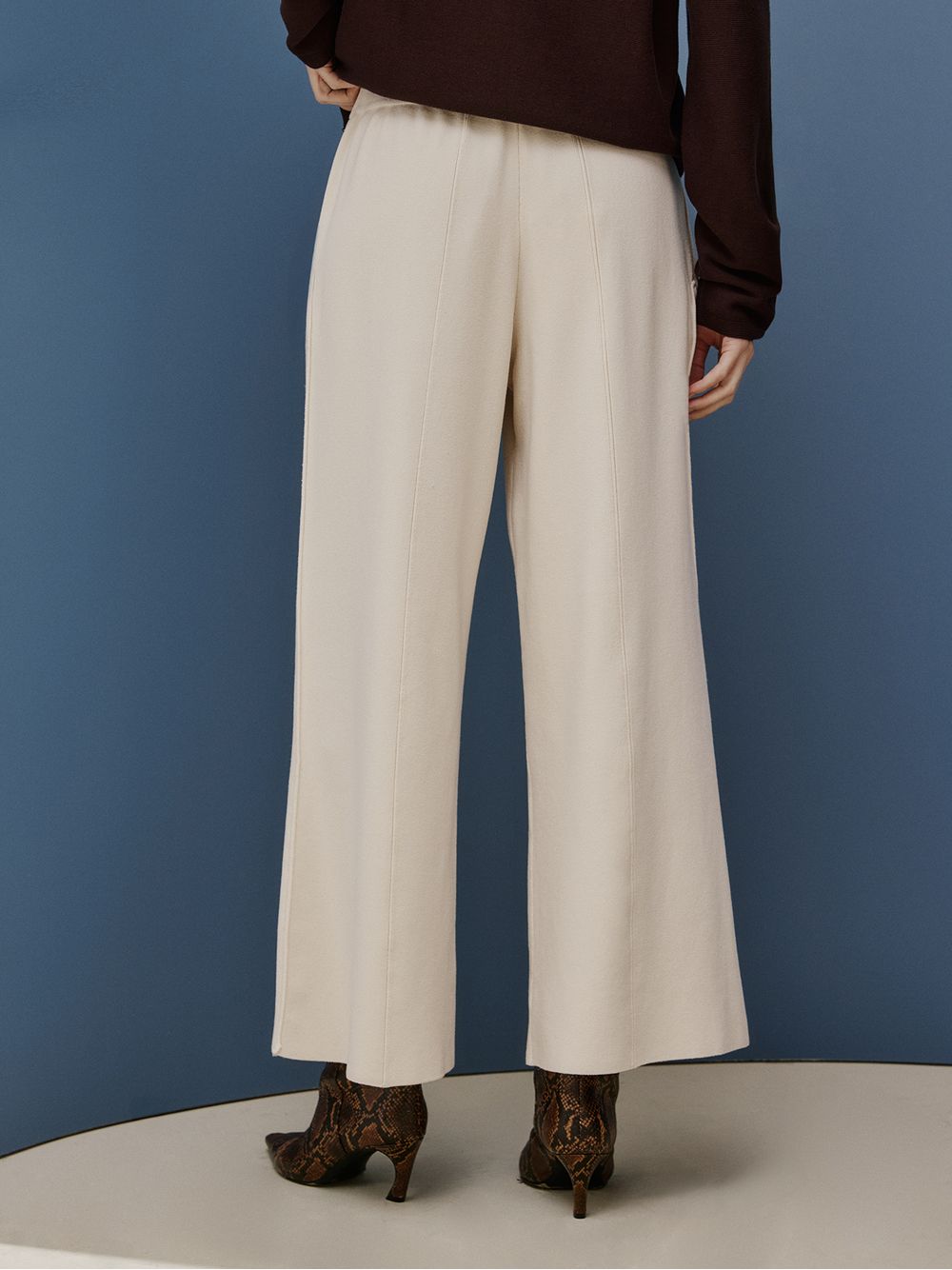 Anselmi — Calça de Tricô TENCEL™ Modal com Bolsos Cru