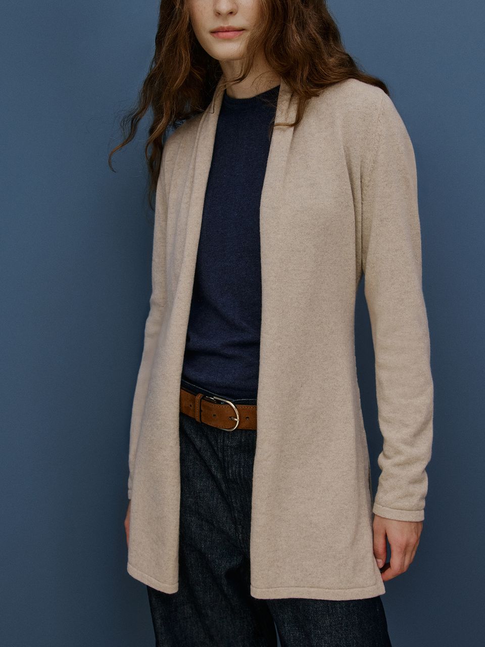 Casaco Cozy 100% Cashmere Italiano Bege