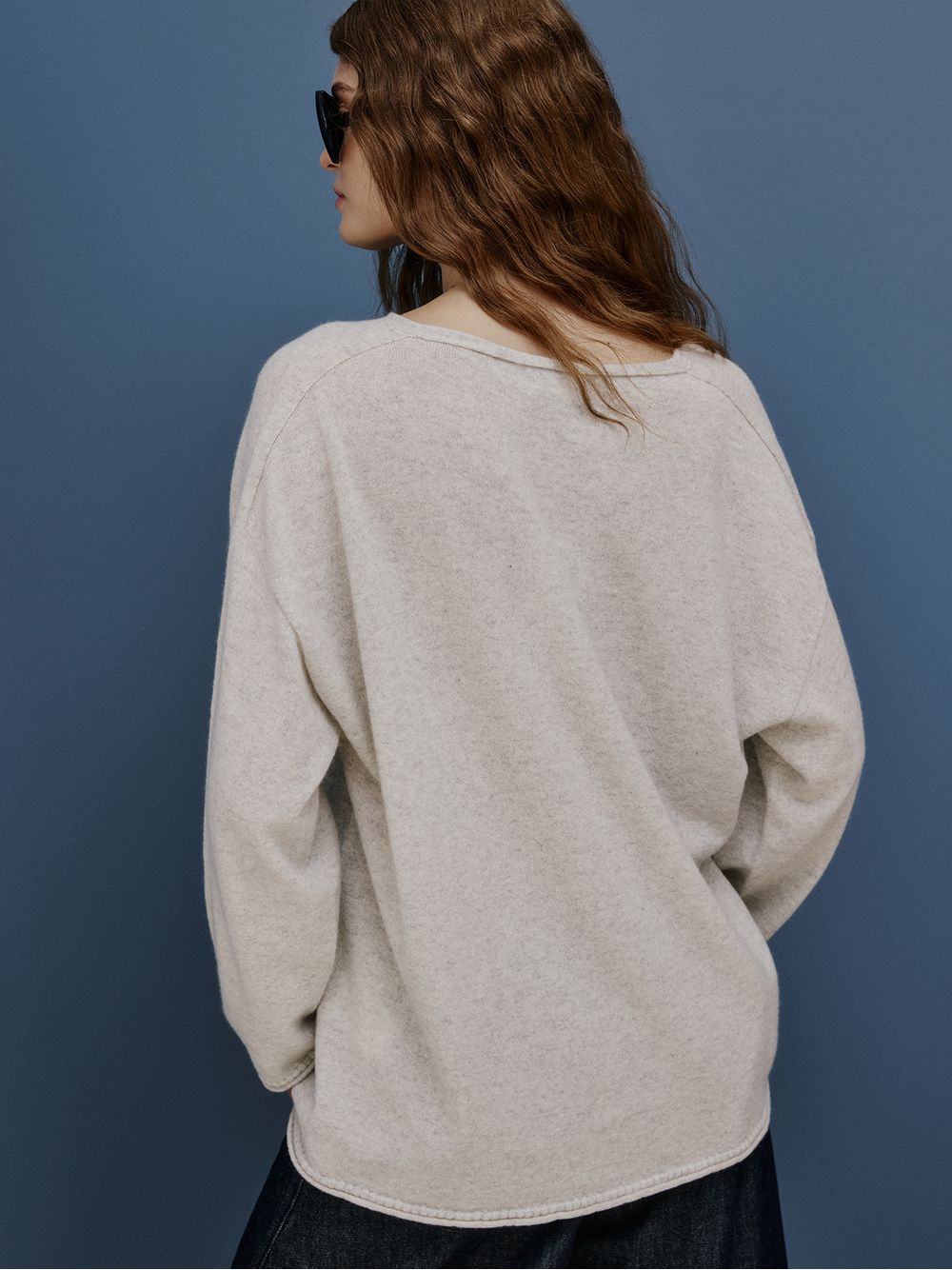 Anselmi — Blusa Anselmi 100% Cashmere Cinza