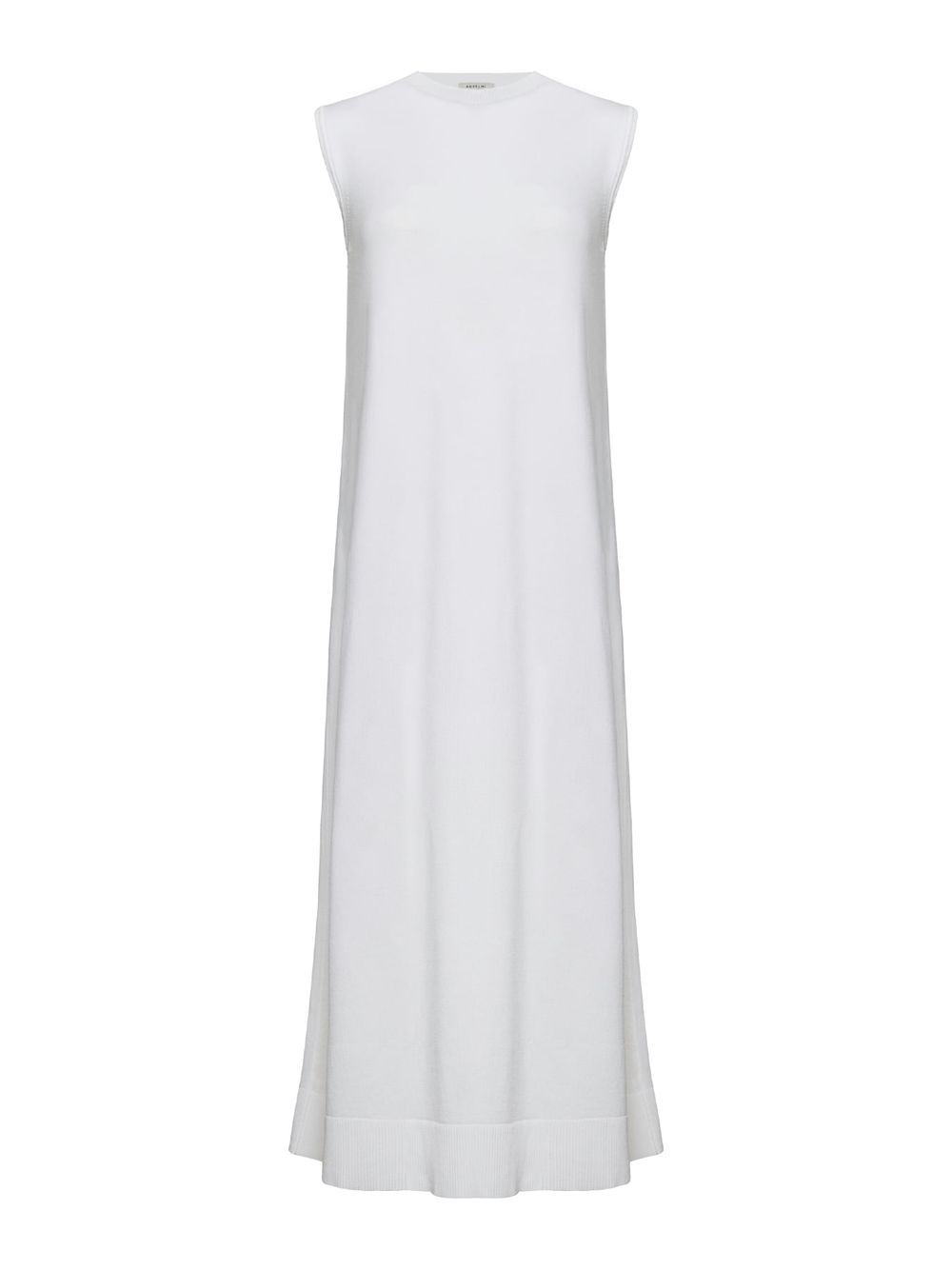 Anselmi — Vestido Midi Sem Mangas Off White
