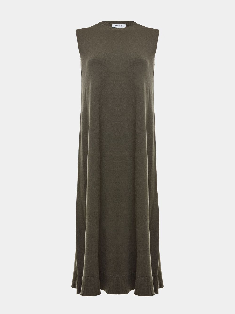 Anselmi — Vestido Midi Sem Mangas Militar