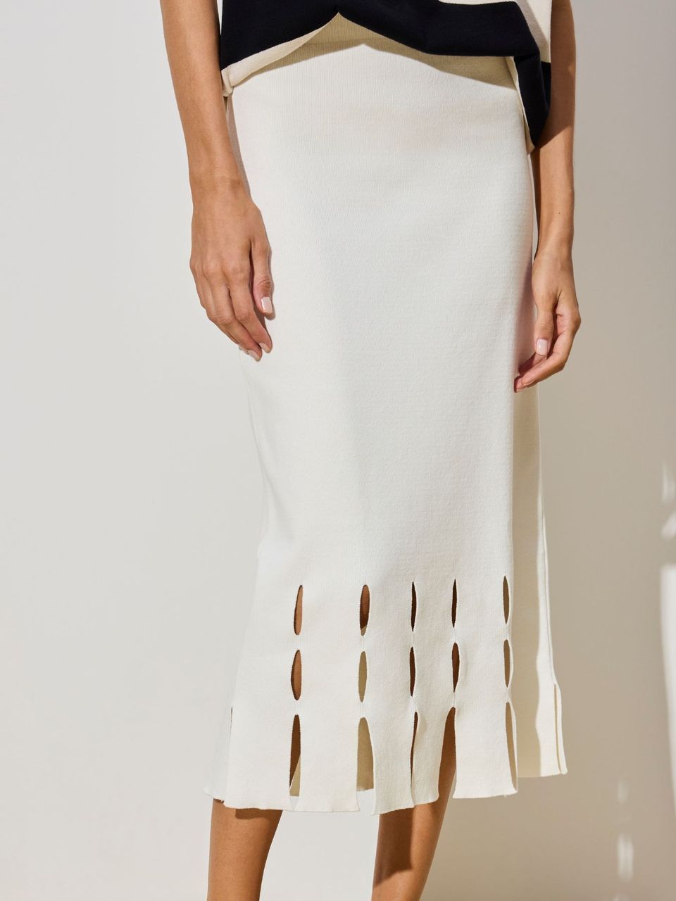 Saia Feminina Off White