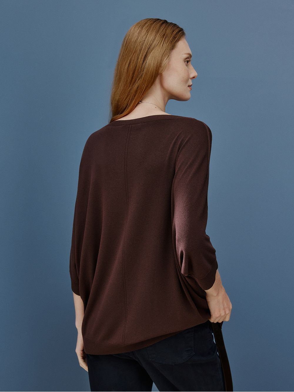 Anselmi — Blusa Ampla 3D Chocolate